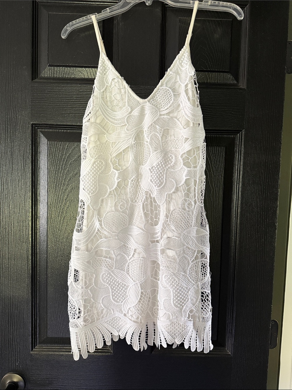 Express White Lace Spaghetti Strap dress